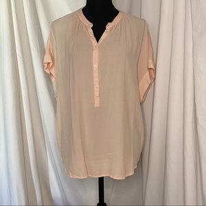 JCREW Point Sur pale pink Popover Top